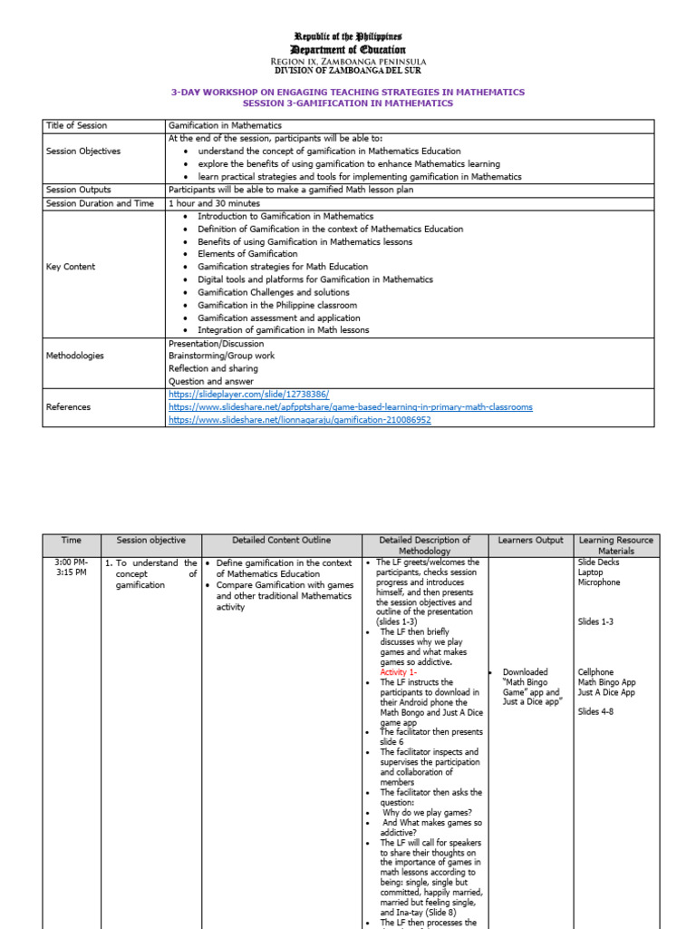 Gamification Strategies in Math Education | PDF | Lesson Plan | Mathematics