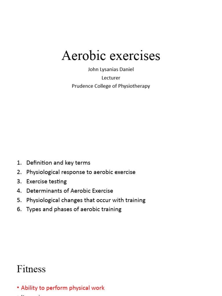 Aerobic Exercises Pdf