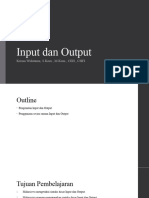 Input - Output