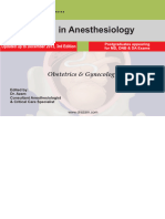 Obestritic Anesthesia DNB Q & A