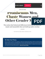 Promiscuous Men, Chaste Women and Other Gender Myths - Scientific American
