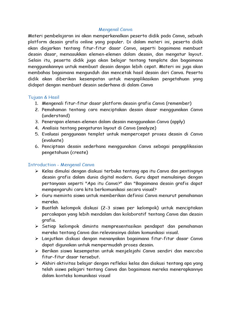 Mengenal canva pdf
