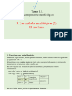 3 Componente Morfemático El MORFEMA