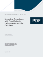 Numerical Compliance With Fiscal Rules in Latin America and The Caribbean