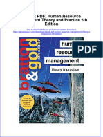 Full Download Ebook PDF Human Resource Management Theory and Practice 5th Edition PDF