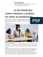 Contacao de Historias Como Retomar A Pratica Na Volta Ao Presencial