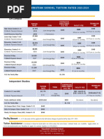 Grade 11 STEM HUMSS GAS Tuition Fee - FEUHS | PDF