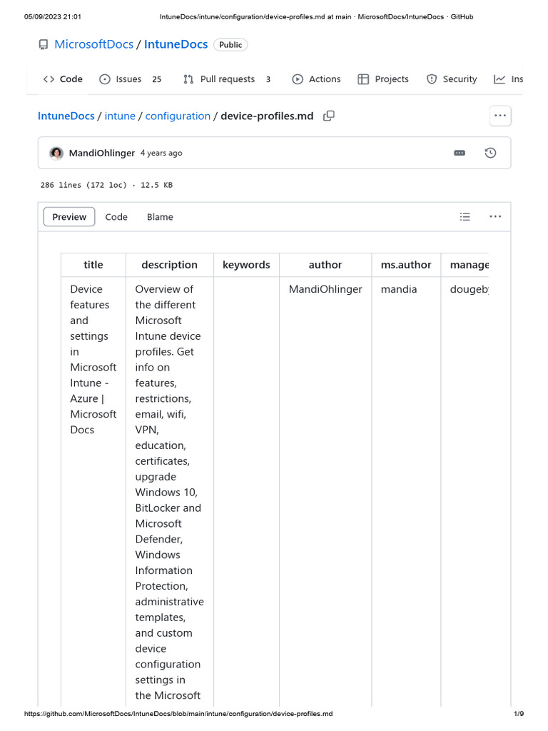 Overview of Intune Device Profiles | PDF | Windows 10 | Ios