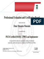 Certificate PECB