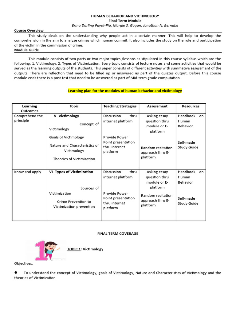 Understanding Victimology and Crime | PDF | Victimology | Rape