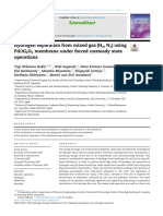 Hydrogen Separation From Mixed Gas (H, N) Using Pd/Al O Membrane Under Forced Unsteady State Operations