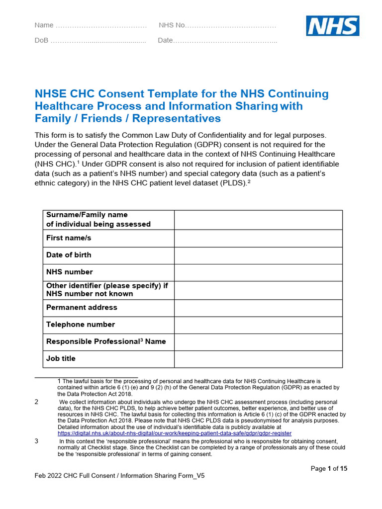 Consent Form | PDF | Identity Document | Probate