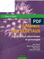 Le Monde Des Végétaux Organisation Physiologie Et Génomique Cours Et QCM.