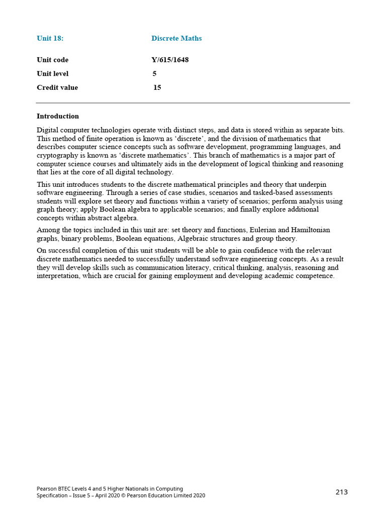 Discrete Mathematics for Software Engineering | PDF | Discrete ...