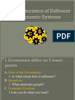 Characteristics of Different Economies