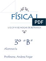 Cuadernillo de Física 3º B Hogar de Bethania - Prof Andrea Fogar