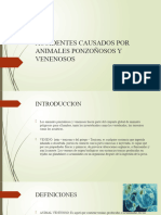 Tema 12. Accidentes Causados Por Animales Ponzoñosos y Venenosos