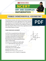 Three Dimensional Geometry Notes
