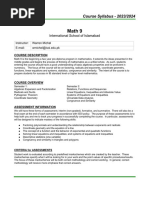 ISOI Math 9 Syllabus 2023-24 by Template