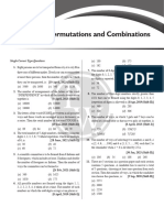 Permutations and Combinations - PYQ Practice Sheet