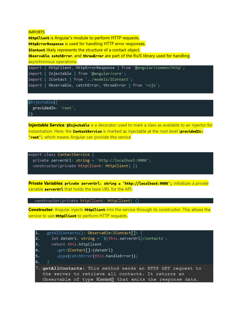 Reviewer Angular Codes | PDF | Programming | Constructor (Object ...