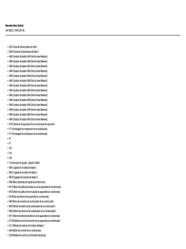 Sprinter 415 - Ar Condicionado - Diagrama Elétrico | PDF