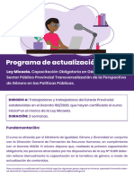 Programa actualizacion 2023 Ley Micaela