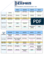 Horario Manhã 2024 - 2 Ao 5