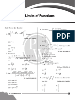Limits of Functions - PYQ Practice Sheet