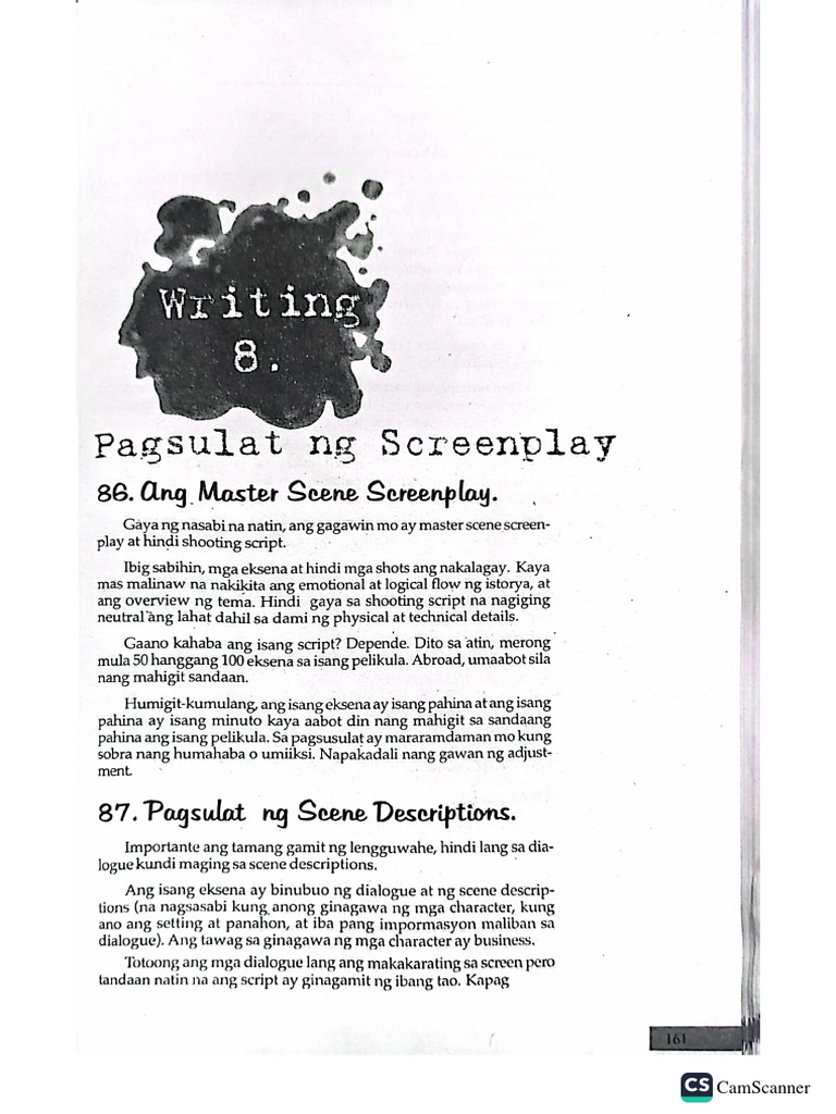 Writing 8. Pagsusulat NG Screenplay | PDF
