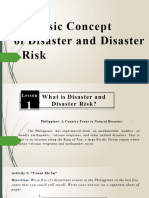 DRRR - Mod1 - Basic Concept of Disaster and Disaster Risk