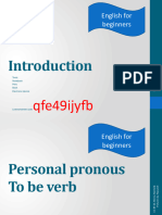 Personal Pronouns and To Be Verb - 103214