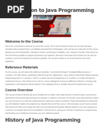 Introduction To Java ProgrammingHistory of Java ProgrammingProgramming Paradigms in JavaJava Programming Capabilities