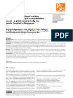 Effect of Educational Training Intervention On RT Usage