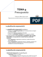 Tema 9 - Presupuesto