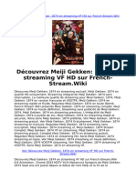 Découvrez Meiji Gekken 1874 en Streaming VF HD Sur French-Stream.wiki