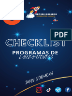 Checklist Lanzamientos - Juan Noguera