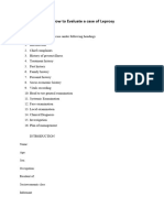 How To Evaluate A Case of Leprosy