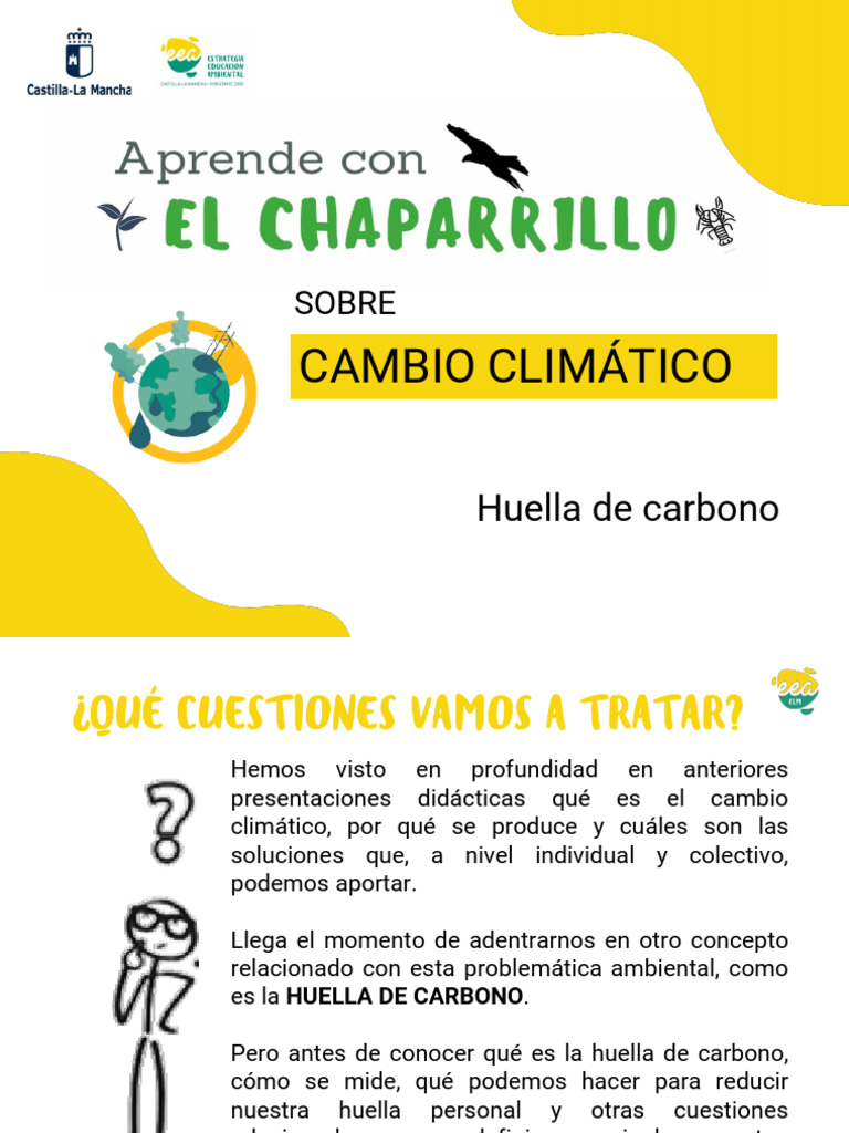 Huella de Carbono y Cambio Climático | PDF | Huella de carbono | Gases ...