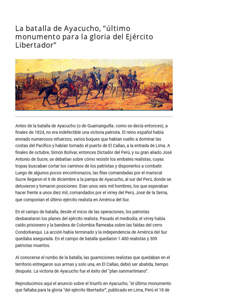La Batalla de Ayacucho quot ltimo - 1719334946