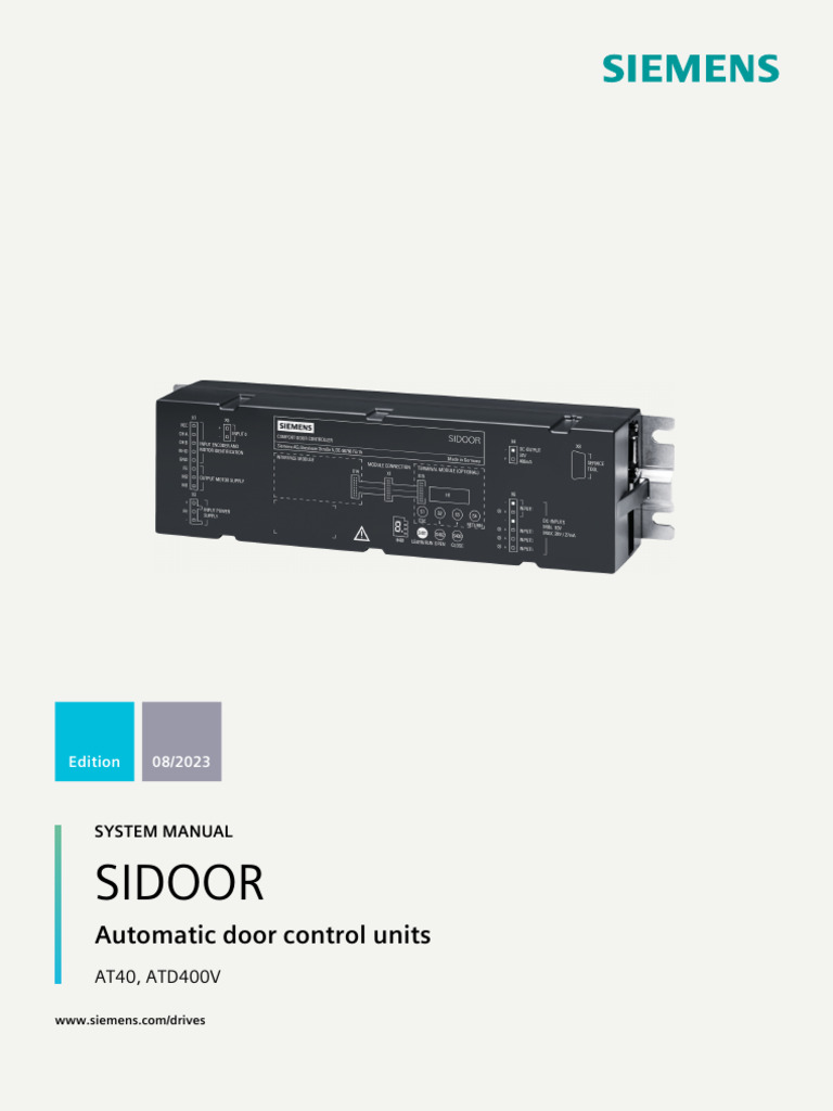 AT40 ATD400V Sys Man 0823 en-US | PDF | Electricity | Electrical ...