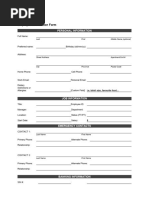 Collage HR Sample Employee Information Form