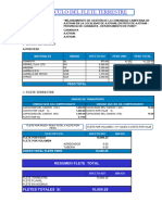 FLETE TERRESTRE CALCULO - Comunidad Campesina Ajoyani