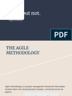 Agile, But Not.