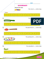 2 - Measuring Lengths Using Inch Ruler