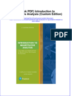Full Download Ebook PDF Introduction To Quantitative Analysis Custom Edition PDF