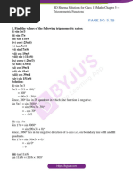 RD Sharma Dec2020 Solution For Class 11 Maths Chapter 5 Ex 3