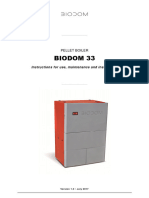 BIODOM 33 Instructions For Use Maintenance and Installation