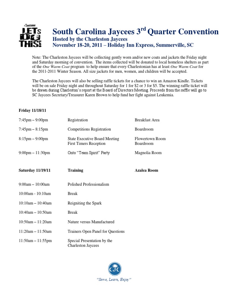 Tentative 3rd QTR Convention Agenda | PDF | Influenza Vaccine | Wellness