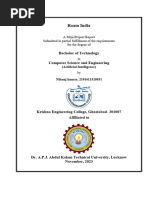 Mini Project Report - Format (2023-24) (AI)